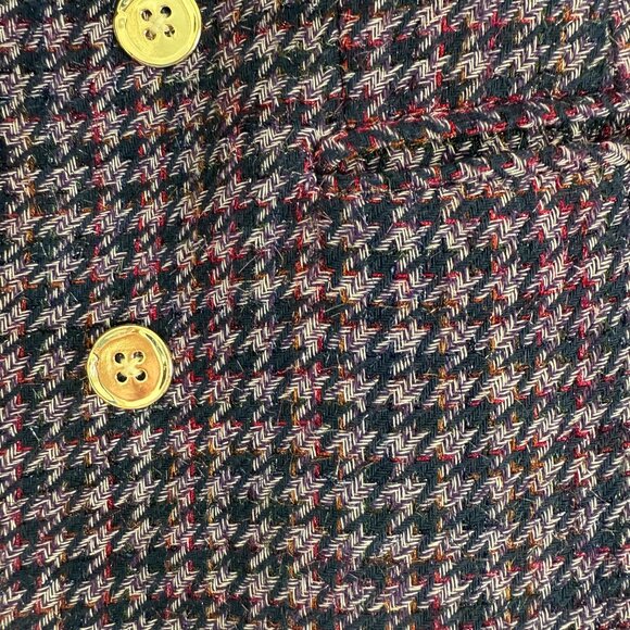 EUC Tahari ASL Fringed Tweed Blazer (Size: 12) - Picture 5 of 6